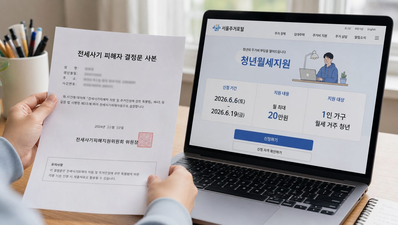 청년 월세지원 전세사기 피해자도 신청 가능한가요?