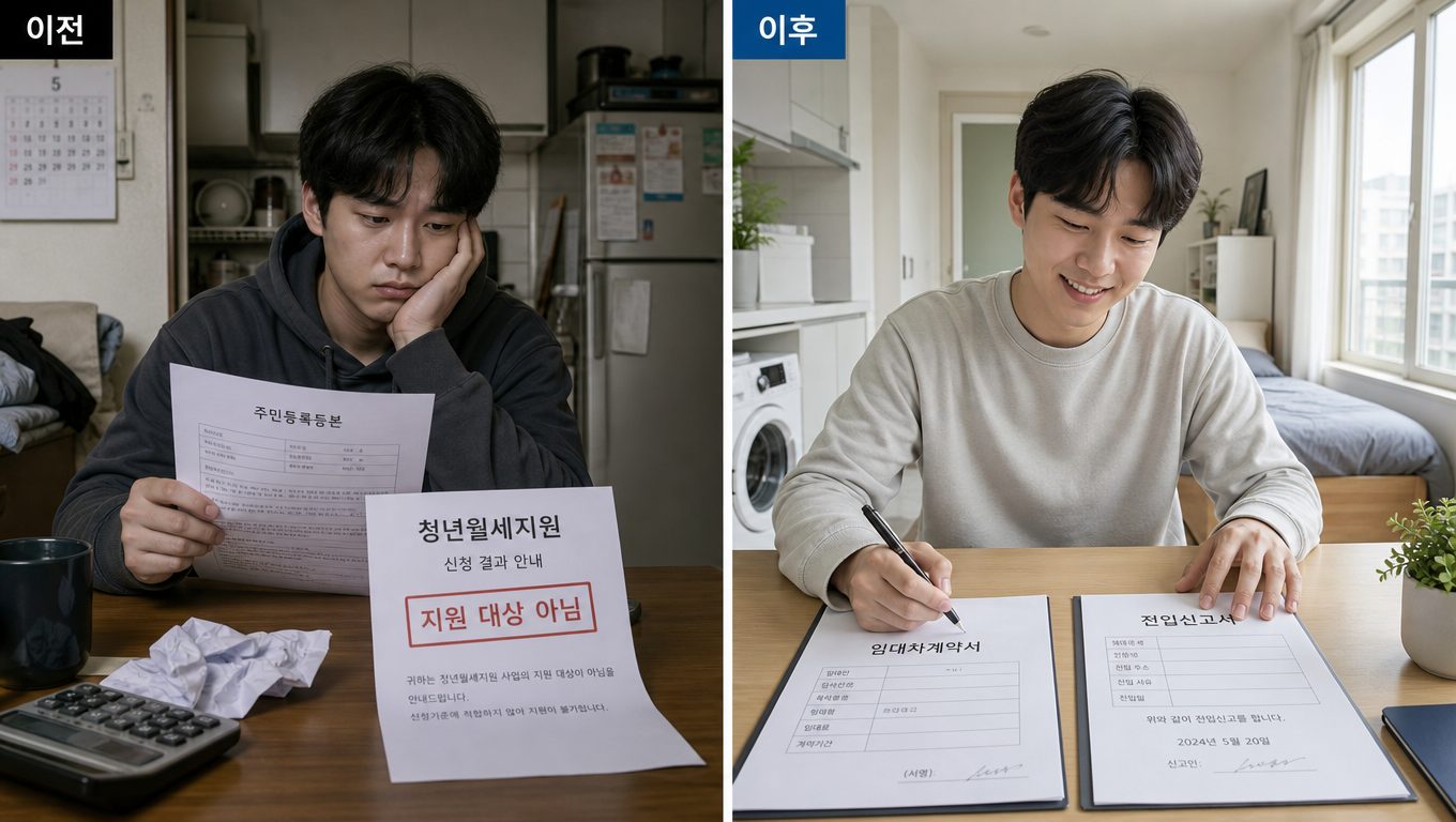 부모와 함께 거주하면 청년 주거지원 신청이 불가능한가요?